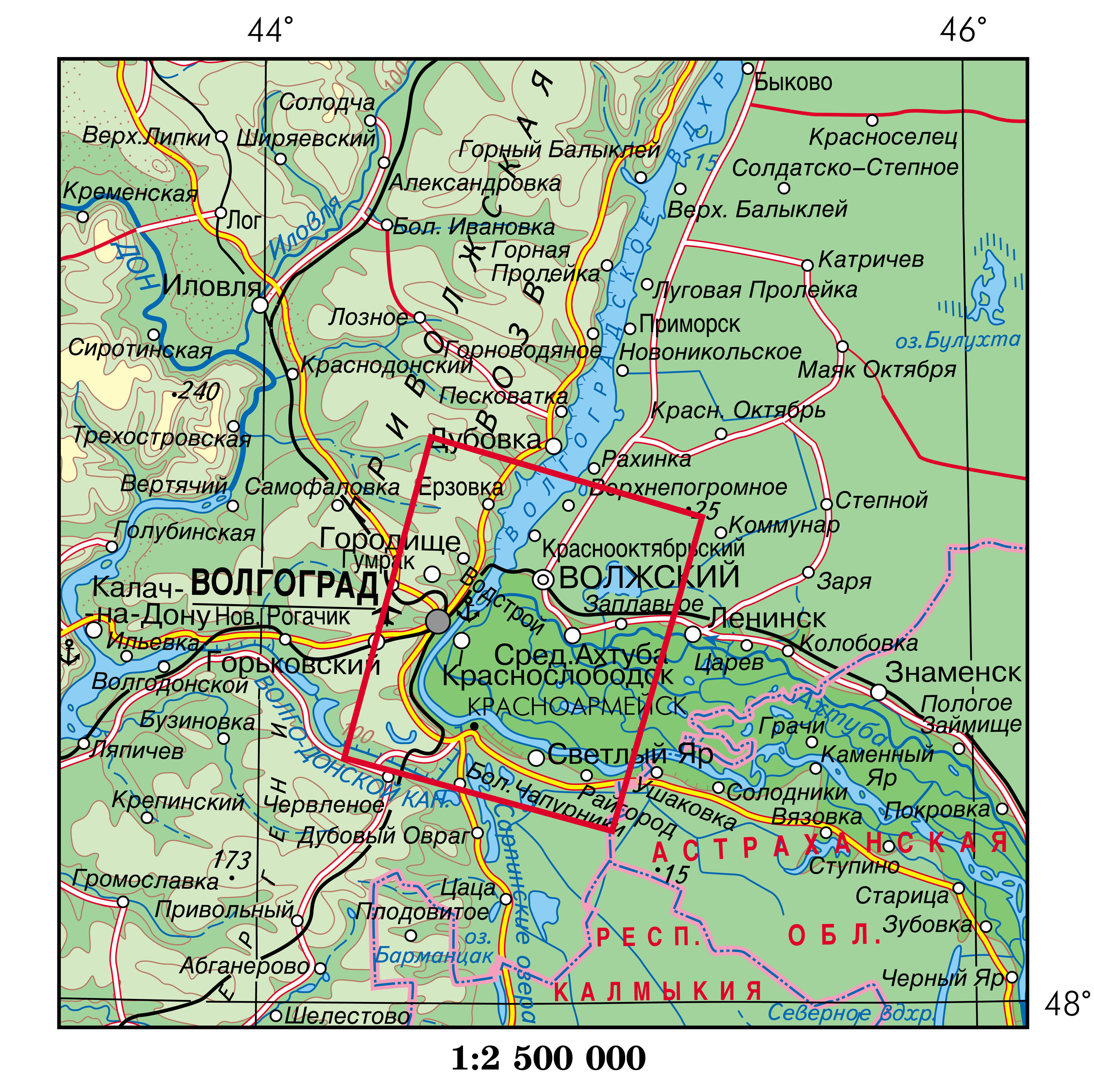 Карта г волгодонска