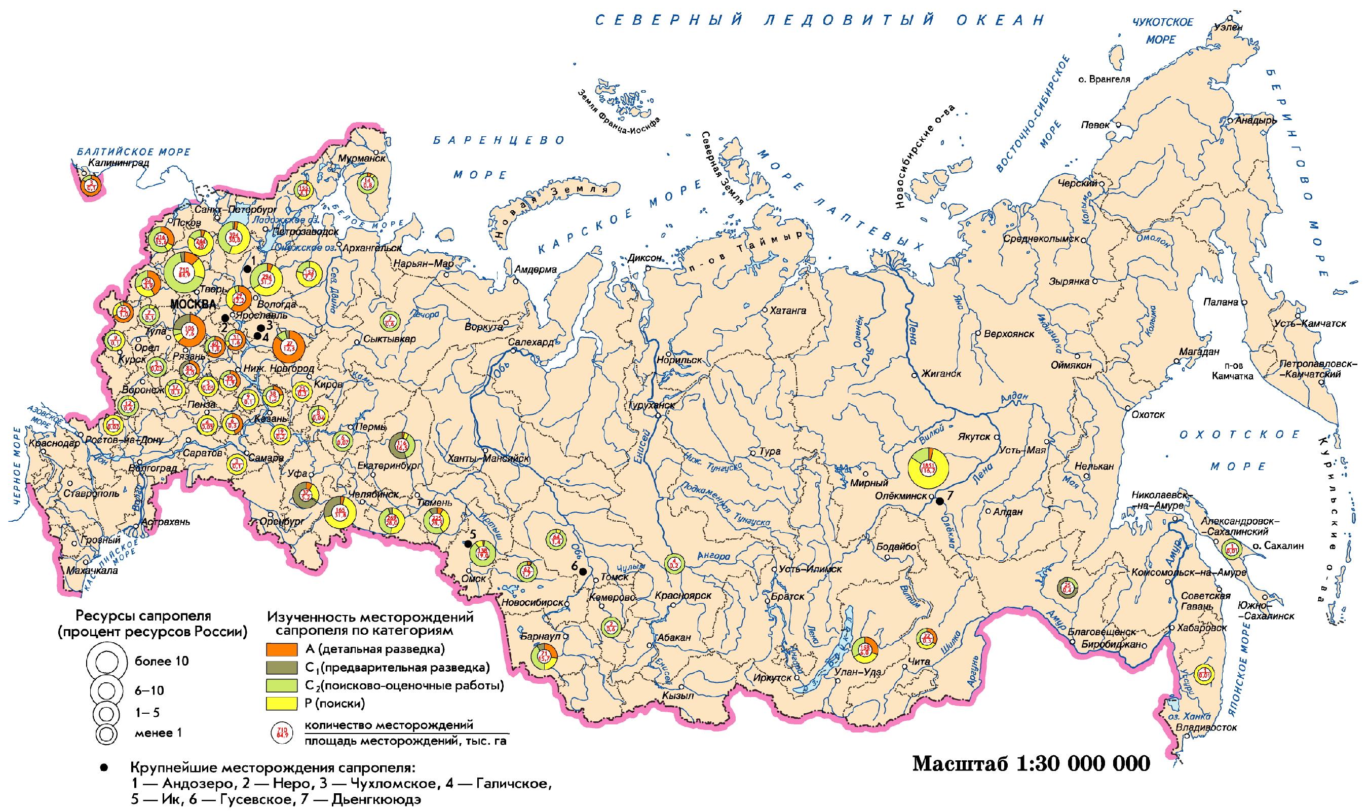 Карта золотых месторождений россии