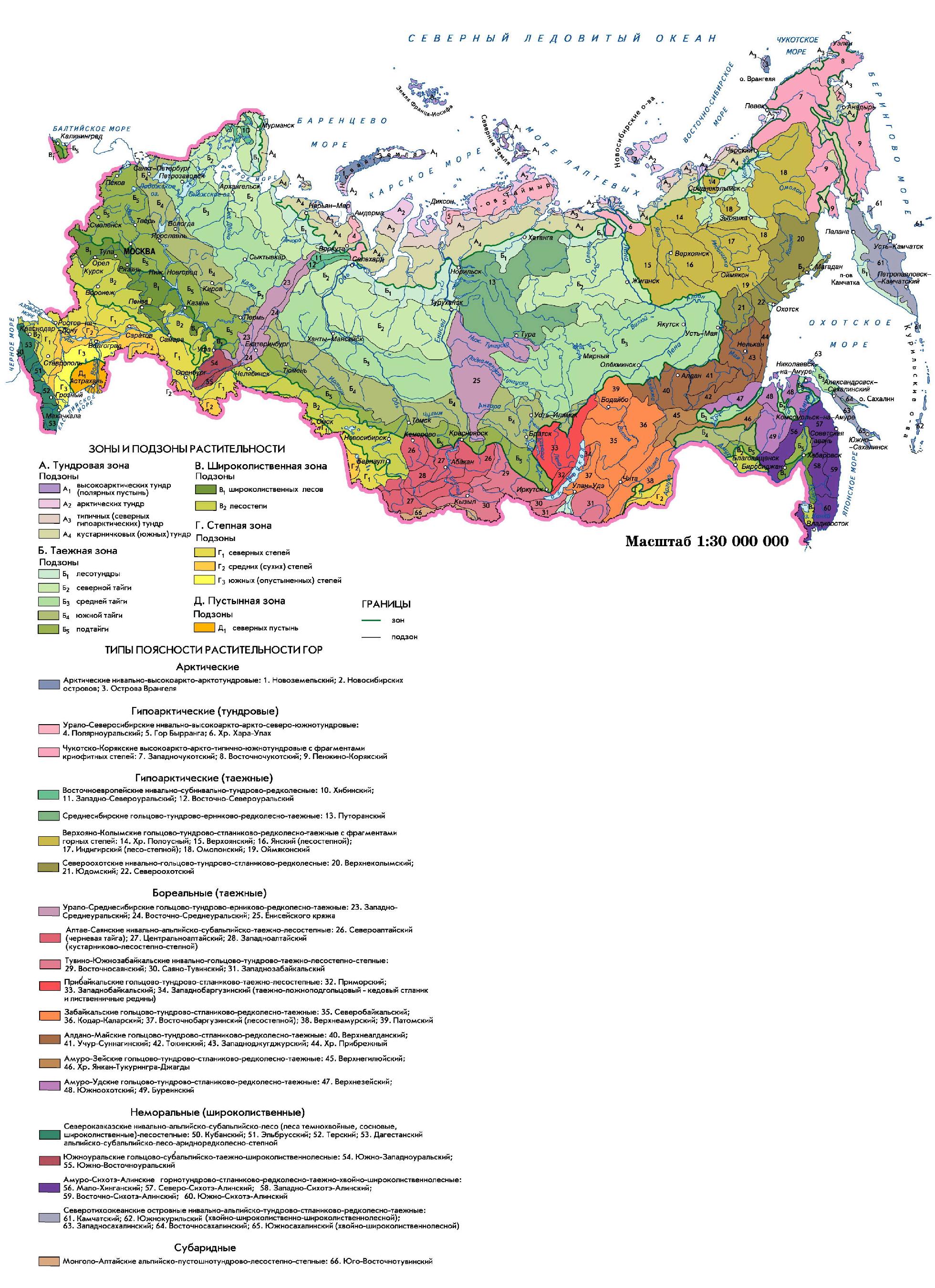 Карта изображающая почвенный покров территории