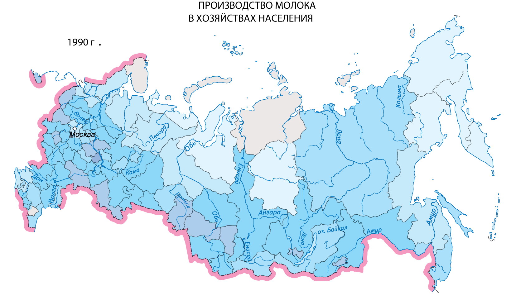 Хозяйство россии сельское хозяйство и апк контурная карта