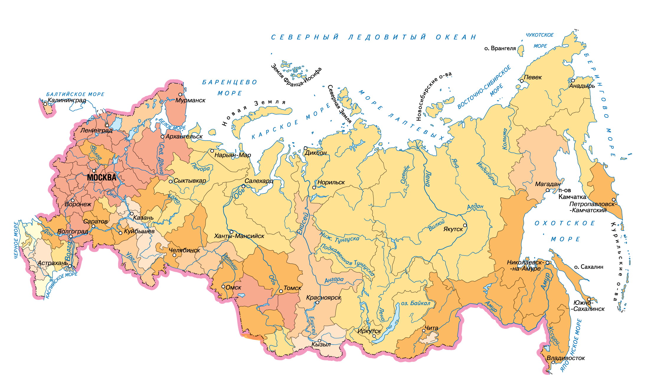 Карта проживания народов россии