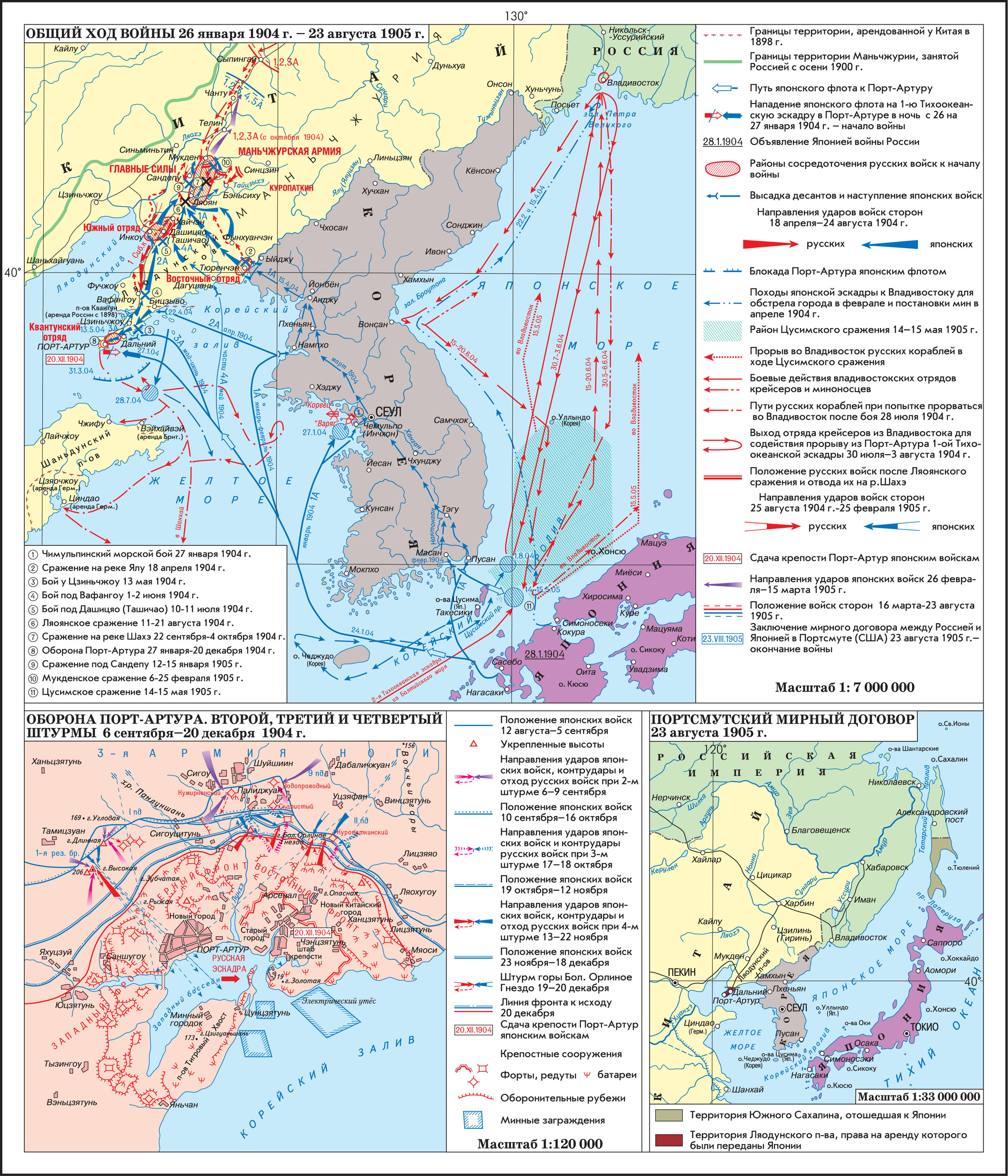 Русско-японская война 1904-1905 гг. , Том 4 @ НАЦИОНАЛЬНЫЙ АТЛАС РОССИИ